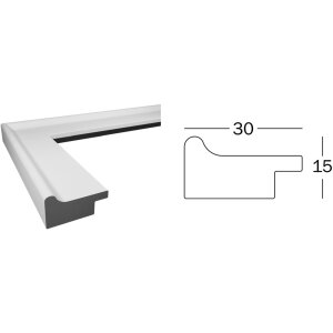 Walther design frame Venice 30x40 cm brons glanzend houtlook helder glas