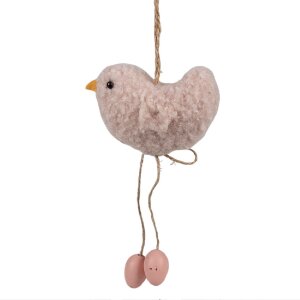 Clayre & Eef 65345 Decoratie Hanger Vogel 10x3x14 cm...