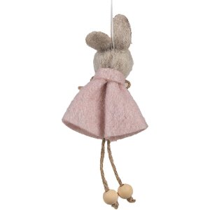 Clayre & Eef 65365 Decoratieve hanger konijn 6x3x13...