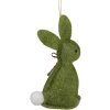 Clayre & Eef 65375 Decoratieve hanger konijn 6x1x10 cm Groen