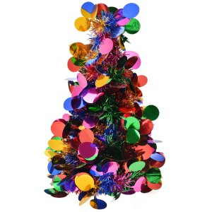 Clayre & Eef 65517 Kerstboom Gekleurd Zilver Paars...