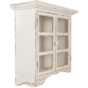 Clayre & Eef 5H0662 Wandkast wit 56x23x69 cm -...