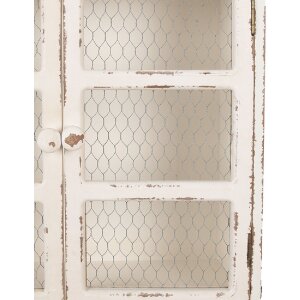 Clayre & Eef 5H0662 Wandkast wit 56x23x69 cm - Stijlvol opbergen