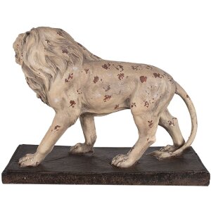 Clayre & Eef 5MG0030 Decoratie Leeuw 55x23x40 cm Beige Bruin