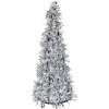 Clayre & Eef 65537L Kerstboom Decoratie Zilver Ø 18x46 cm