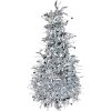 Clayre & Eef 65537S Kerstboom Decoratie Zilverkleurig Ø 12x25 cm