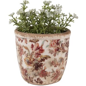 Clayre & Eef 6CE1649XS Decoratie Bloempot Ø...