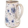 Clayre & Eef 6CE1660M Decoratiekan 16x12x18 cm Beige Blauw