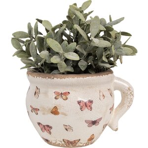 Clayre & Eef 6CE1665M Decoratie Bloempot 17x14x12 cm...