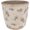 Clayre & Eef 6CE1669M Decoratie Bloempot Ø 14x13 cm Beige Blauw