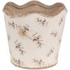 Clayre & Eef 6CE1672M Decoratie Bloempot Ø 16x15 cm Beige Blauw