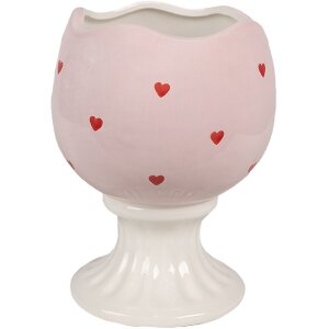 Clayre & Eef 6CE1696 Voorraadpot Ø 13x25 cm Roze