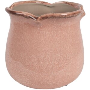 Clayre & Eef 6CE1714P Bloempot Roze Ø 16x15 cm...