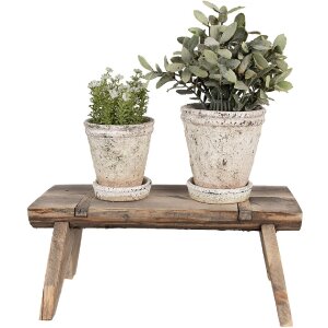 Clayre & Eef 6H2313 Plantentafel Bruin 38x17x17 cm Elegant Ontwerp