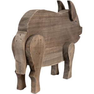 Clayre & Eef 6H2322 Decoratief Varken Bruin 42x9x28 cm