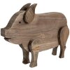 Clayre & Eef 6H2322 Decoratief Varken Bruin 42x9x28 cm