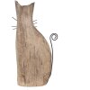 Clayre & Eef 6H2330 Decoratieve Kat Bruin 14x7x26 cm