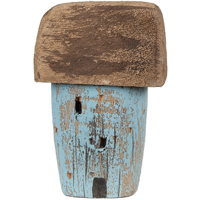 Clayre & Eef 6H2338 Huisdecoratie 6x4x10 cm Blauw Bruin