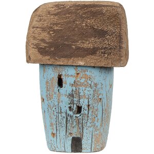 Clayre & Eef 6H2338 Huisdecoratie 6x4x10 cm Blauw Bruin