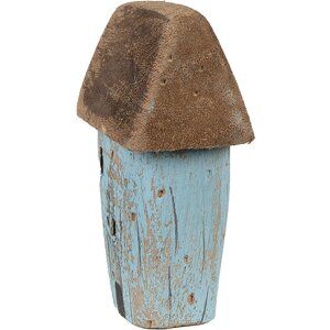 Clayre & Eef 6H2338 Huisdecoratie 6x4x10 cm Blauw Bruin