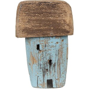 Clayre & Eef 6H2338 Huisdecoratie 6x4x10 cm Blauw Bruin