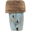 Clayre & Eef 6H2338 Huisdecoratie 6x4x10 cm Blauw Bruin