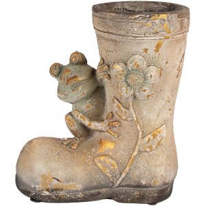 Clayre & Eef 6MG0036 Bloempotdecoratie 26x15x30 cm Bruin