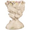 Clayre & Eef 6PR3895 Bloempot Vrouw Grijs 20x18x26 cm