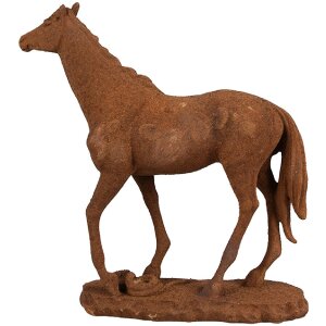 Clayre & Eef 6PR4078 Decoratie Paard 21x7x21 cm Bruin