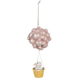 Clayre & Eef 6PR4125 Luchtballon Decoratieve Hanger...