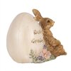 Clayre & Eef 6PR5006 Decoratief Konijn met Ei 12x7x9cm Bruin