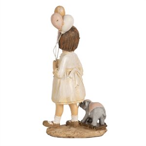 Clayre & Eef 6PR5031 Decoratiefiguur Kind Beige 9x6x18 cm