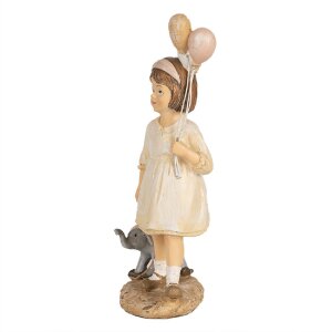 Clayre & Eef 6PR5031 Decoratiefiguur Kind Beige 9x6x18 cm