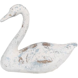 Clayre & Eef 6PR5056 Decoratieve Zwaan Wit Bruin...