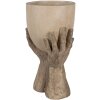 Clayre & Eef 6PR5061 Decoratie Bloempot 22x19x37 cm Beige