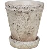 Clayre & Eef 6TE0503L Bloempot Beige Ø 13x14 cm