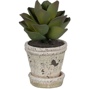 Clayre & Eef 6TE0503S Bloempot Beige Ø 9x9 cm...