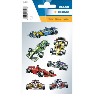 herma stickers decoratieve etiketten decor raceautos 3...