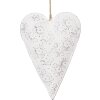 Clayre & Eef 6Y5566M Hart Decoratieve Hanger Wit 15x2x10 cm