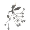 Clayre & Eef 6Y5573 Decoratieve Kleerhanger Kind 20x17cm Grijs