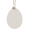 Clayre & Eef 6Y5580 Decoratieve Hanger Ei Wit 10x8 cm Paassieraden