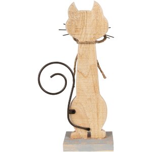 Clayre & Eef 6Y5594 Decoratie Kat 21x8x38 cm Wit