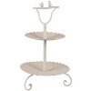 Clayre & Eef 6Y5601 Etagere Vogeldeko Ø 32x51 cm Beige