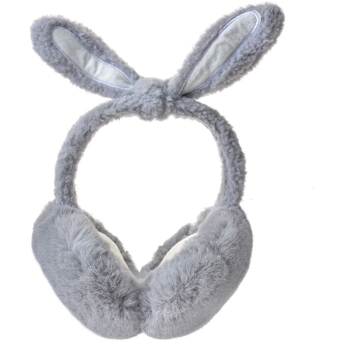 Juleeze Oorwarmer JZCEW0029G Kids Bunny Oren Grijs Eén Maat