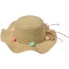 Juleeze JZCHA0015BE Kindermuts beige met pompons one size fits all