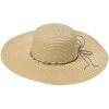 Juleeze JZHA0103 Zonnehoed Beige strikdetail One size fits all