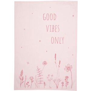 Clayre & Eef KT042.047 Keukendoek Roze Good Vibes...