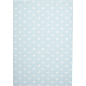 Clayre & Eef KT042.049 Keukendoek Hart Blauw 47x70cm