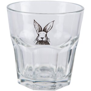 Clayre & Eef RAEGL0003 Drinkglas Bunny 200ml...