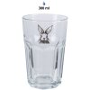 Clayre & Eef RAEGL0004 Hazen Drinkglas Transparant 300ml 7x12cm